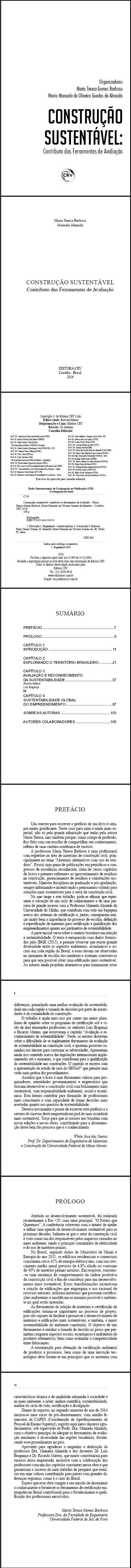 CONSTRUÇÃO SUSTENTÁVEL:<br> contributo as ferramentas de avaliação